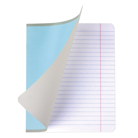 Тетрадь 12 л. ЮНЛАНДИЯ КЛАССИЧЕСКАЯ, линия, обложка картон, ГОЛУБАЯ, 105645 - Тетради 12-24 листов