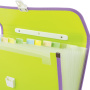 Папка-портфель пластиковая BRAUBERG "JOY", А4 (330х245х35 мм), 13 отделений, с окантовкой, салатовая, 227974 - Портфели пластиковые
