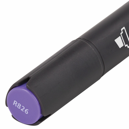 Маркер для скетчинга двусторонний 1 мм - 6 мм BRAUBERG ART CLASSIC, СИНЕ-ФИОЛЕТОВЫЙ (R826), 151825 - Скетчмаркеры поштучно