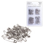 Булавки английские BLITZ, набор 125 шт., размер 0-4, никелированные, блистер, AS-125 - Булавки