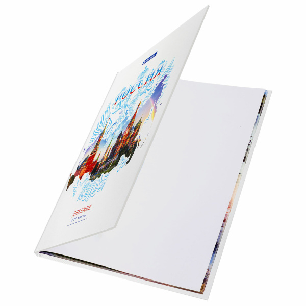 Дневник 1-11 класс 40 л., твердый, BRAUBERG, ламинация, цветная печать, РОССИЙСКОГО ШКОЛЬНИКА-2, 106050 - Дневники универсальные