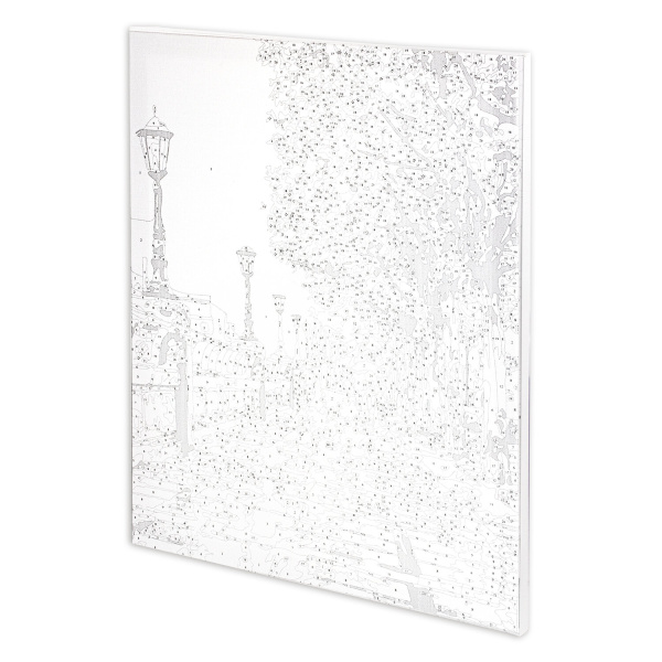 Картина по номерам 40х50 см, ОСТРОВ СОКРОВИЩ "Дождливый день", на подрамнике, акриловые краски, 3 кисти - Картины по номерам