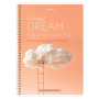 Тетрадь А4, 80 л., BRAUBERG, гребень, клетка, обложка картон, "Dream", 404049 - Тетради формата А4