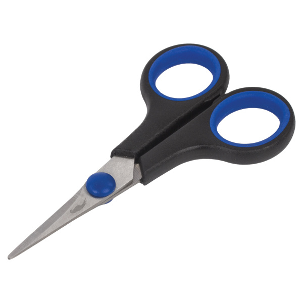 Ножницы для хобби и рукоделия ОСТРОВ СОКРОВИЩ 120 мм, 3-х сторонняя заточка, черно-синие, 237104 - Ножницы для хобби и рукоделия