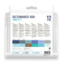 Набор акварельных маркеров SKETCHMARKER "Aqua Pro" Sea Set 12 цв - Аквамаркеры