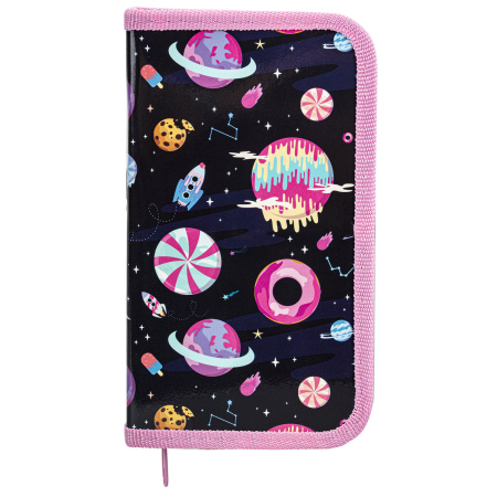 Пенал ПИФАГОР, 1 отделение, ламинированный картон, 19х11 см, "Sweets", 271004 - Пеналы каркасные