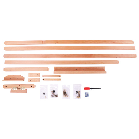 Мольберт напольный из бука, 158х50х87 см, высота холста до 121 см, лакированный, BRAUBERG ART CLASSIC, 192259 - Мольберты