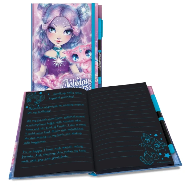 Серия: Nebulia. Блокнот с черными страницами и ручкой - Блокноты и записные книжки