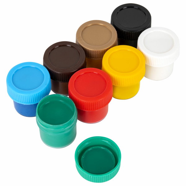 Гуашь ЮНЛАНДИЯ "ШКОЛЬНАЯ", 8 цветов по 17,5 мл, 192383 - Краски для детского творчества