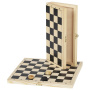 Шашки классические деревянные, лакированные, доска 29х29 см, ЗОЛОТАЯ СКАЗКА, 664673 - Настольные игры