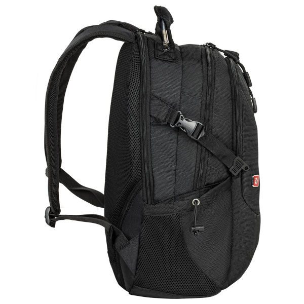 Рюкзак GERMANIUM "S-02" универсальный, с отделением для ноутбука, усиленная ручка, черный, 47х31х16 см, 226948 - Рюкзаки с отделением для ноутбука