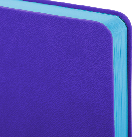 Ежедневник недатированный МАЛЫЙ 100х150 мм А6 BRAUBERG "Metropolis Mix", под кожу, 136 л., сиреневый, 113305 - Ежедневники с покрытием "под кожу и ткань"