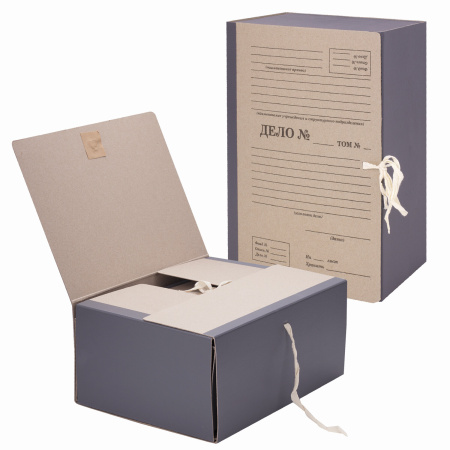 Папка архивная А4 "Форма 21", 150 мм, переплетный картон/бумвинил, завязки, до 1500 л., STAFF, 112169 - Папки картонные с завязками