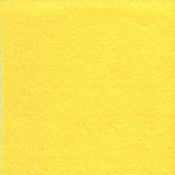 Цветной фетр для творчества в рулоне 500х700 мм, ОСТРОВ СОКРОВИЩ, толщина 2 мм, желтый, 660629 - Фетр