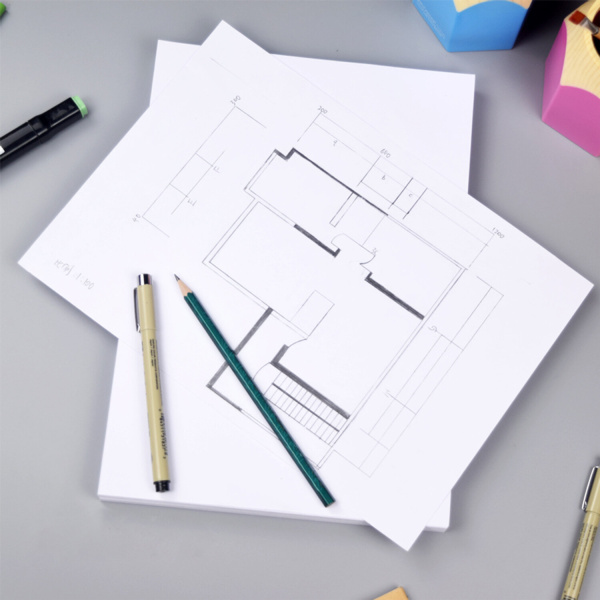 Бумага для черчения А3, 297х420 мм, в папке 24 листа, 200 г/м2, ватман, ГОЗНАК, BRAUBERG, 880269 - Альбомы и папки для черчения