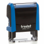 Штамп самонаборный 3-строчный, оттиск 38х14 мм, синий без рамки, TRODAT 4911P4/DB, КАССА В КОМПЛЕКТЕ, 4911/DB - Штампы прямоугольные самонаборные
