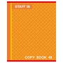Тетрадь А5, 48 л., STAFF, скоба, клетка, офсет №2 ЭКОНОМ, обложка картон, "АБСОЛЮТ", 402784 - Тетради 40-48 листов