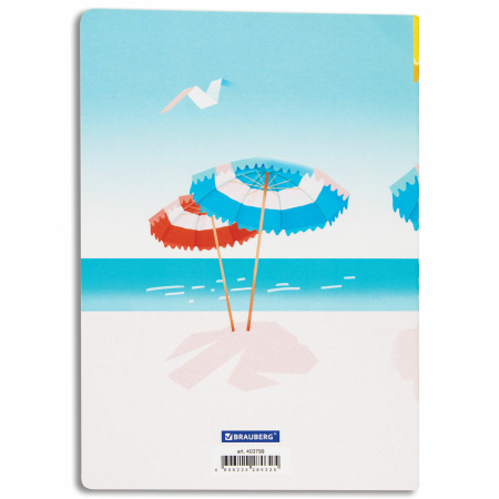 Тетради 40 л. в линию обложка SoftTouch, НАБОР 3 шт., бежевая бумага 70 г/м2, сшивка, А5 (147х210 мм), ПУТЕШЕСТВИЕ, BRAUBERG, 403799 - Тетради 40-48 листов