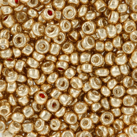 Бисер "Zlatka" 11/0, золотой №0560, 5 уп по 10 гр