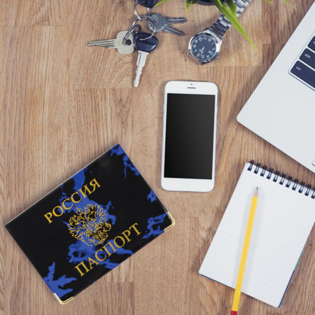 Обложка для паспорта, тиснение "Герб", ПВХ, ассорти, STAFF, 237580 - Обложки для паспорта