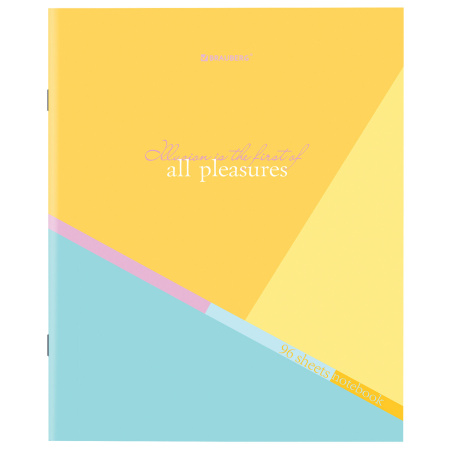 Тетрадь А5 96 л. BRAUBERG скоба, клетка, обложка картон, "Multicolor" (микс в спайке), 404436 - Тетради более 60 листов