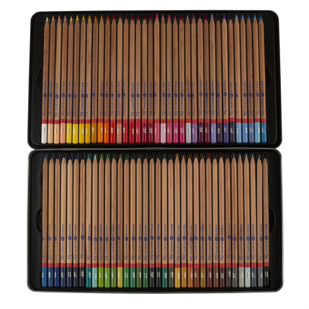 Набор профессиональных цветных карандашей "Мастер-Класс", 72 цвета, в жестяном пенале - Карандаши цветные и акварельные профессиональные