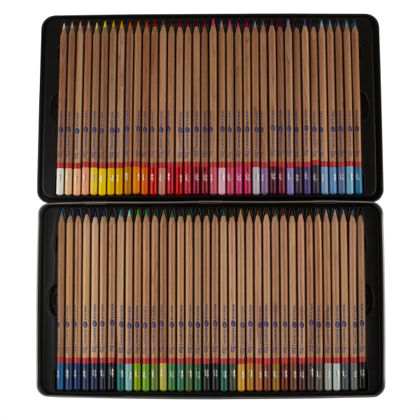 Набор профессиональных цветных карандашей "Мастер-Класс", 72 цвета, в жестяном пенале - Карандаши цветные и акварельные профессиональные