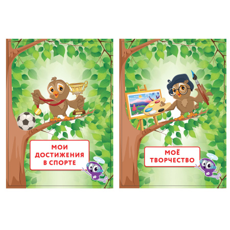 Листы-вкладыши для портфолио ШКОЛЬНИКА, 14 разделов, 16 листов, "ОКРУЖАЮЩИЙ МИР", ЮНЛАНДИЯ, 129899 - Портфолио
