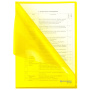 Папка-уголок жесткая А4, желтая, 0,15 мм, BRAUBERG EXTRA, 271705 - Папки-уголки пластиковые