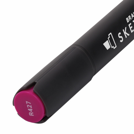 Маркер для скетчинга двусторонний 1 мм - 6 мм BRAUBERG ART CLASSIC, ВИШНЕВЫЙ (R427), 151870 - Скетчмаркеры поштучно