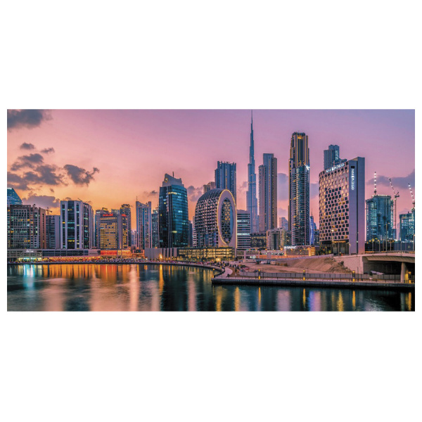 Календарь квартальный с бегунком 2023 г., 4 блока, 4 гребня, БИЗНЕС, "Небоскребы", HATBER, 4Кв4гр3_27161 - Календари настенные