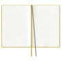 Блокнот А5 (148x213 мм), BRAUBERG "Tweed", 112 л., гибкий, под ткань, линия, желтый, 110967 - Бизнес-блокноты и бизнес-тетради