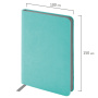 Ежедневник недатированный МАЛЫЙ 100х150 мм А6 BRAUBERG "Metropolis Mix", под кожу, 136 л., мятный, 113308 - Ежедневники с покрытием "под кожу и ткань"