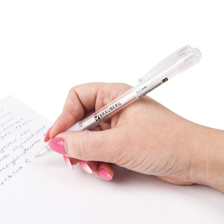 Ручка шариковая автоматическая с грипом BRAUBERG "Department", СИНЯЯ, узел 0,7 мм, линия письма 0,35 мм, 141510 - Ручки шариковые автоматические