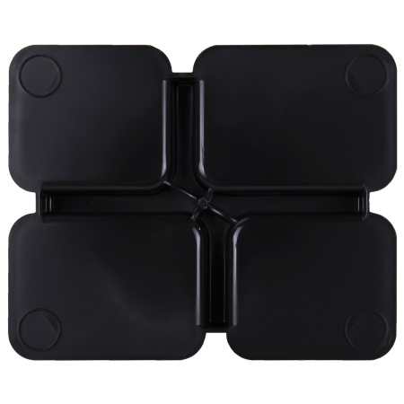 Подставка-органайзер BRAUBERG COMPACT, 4 отделения, 92х114х102 мм, черная, 238102, ОР21 - Подставки канцелярские без наполнения