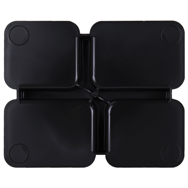 Подставка-органайзер BRAUBERG COMPACT, 4 отделения, 92х114х102 мм, черная, 238102, ОР21 - Подставки канцелярские без наполнения