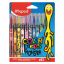 Фломастеры MAPED "COLOR PEP'S Monster", 12 цветов, смываемые, вентилируемый колпачок, 845400 - Фломастеры классические