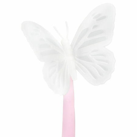 Ручка фигурная шариковая ЮНЛАНДИЯ "Бабочка", силиконовый корпус, ассорти, СИНЯЯ, пишущий узел 0,7 мм, 143795 - Ручки фигурные