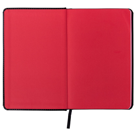 Ежедневник датированный 2023 А5 138x213 мм BRAUBERG "Rainbow", под кожу, черный, 114051 - Ежедневники с покрытием "под кожу и ткань"