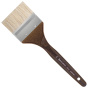 Кисть художественная профессиональная BRAUBERG ART CLASSIC, щетина, флейц, № 75, короткая ручка, 200747 - Кисти художественные из натурального волоса
