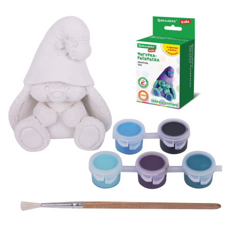 ФИГУРКА ИЗ ГИПСА с красками и кистью для росписи, ассорти, BRAUBERG KIDS, 665203, 1 шт - Наборы для рукоделия