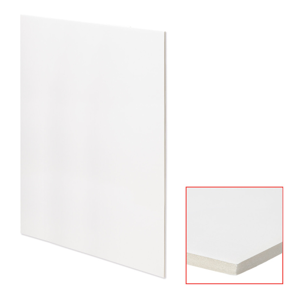 Пенокартон матовый, 70х100 см, толщина 5 мм, белый, КОМПЛЕКТ 5 листов, BRAUBERG, 112475 - Пенокартон