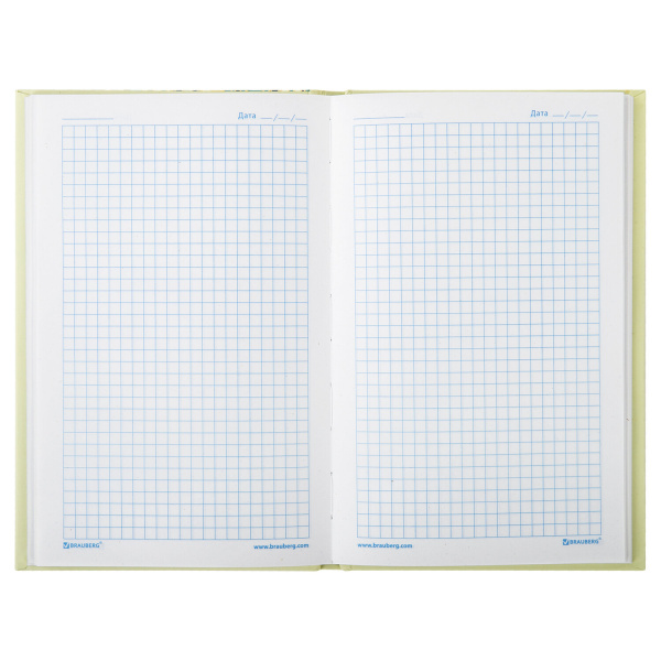 Блокнот А5 (135х206 мм), 80 л., твердый переплет, клетка, фольга, BRAUBERG, "Узор", 126049 - Блокноты в книжном переплете