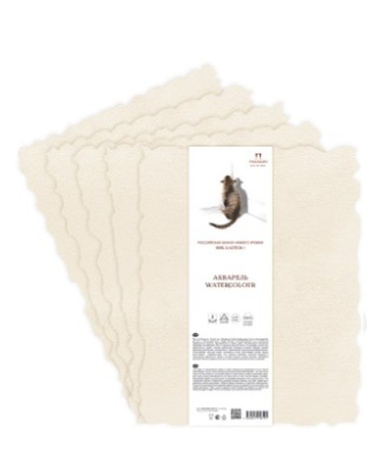 Бумага акварельная сл кость 200гр, 100% хлопка, 210х300, 5л