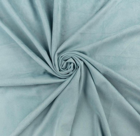 Двусторонняя (искусственная) замша цвет пыльно-мятный, 30*70 см, плотность 330 гр