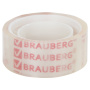 Клейкие ленты 19 мм х 10 м канцелярские BRAUBERG, комплект 12 шт., прозрачные, 223124 - Клейкие ленты канцелярские