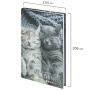 Блокнот А5 (134х206 мм), 80 л., твёрдый, клетка, STAFF, "Котики", 114413 - Блокноты в книжном переплете