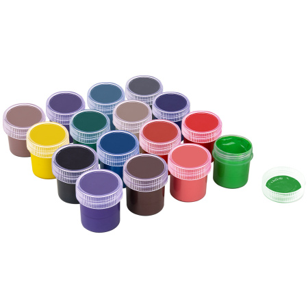 Гуашь BRAUBERG "АКАДЕМИЯ КЛАССИЧЕСКАЯ ЭКСТРА", 16 цветов по 20 мл, 192373 - Краски для детского творчества