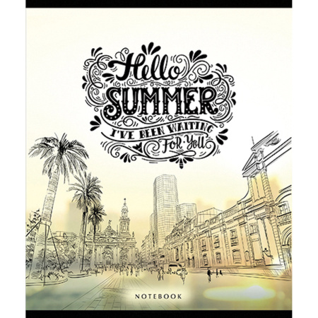 Тетрадь А5, 96 л., ПЗБМ, скоба, клетка, фольга, ламинация, выборочный лак, "Показалось" (5 видов), 027972 - Тетради более 60 листов