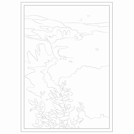 Папка для акварели С ЭСКИЗОМ (ЭСКИЗЫ-РАСКРАСКИ), А3, 10 л., 200 г/м2, 297х420 мм, BRAUBERG, 110065 - Альбомы и бумага для акварели и масла